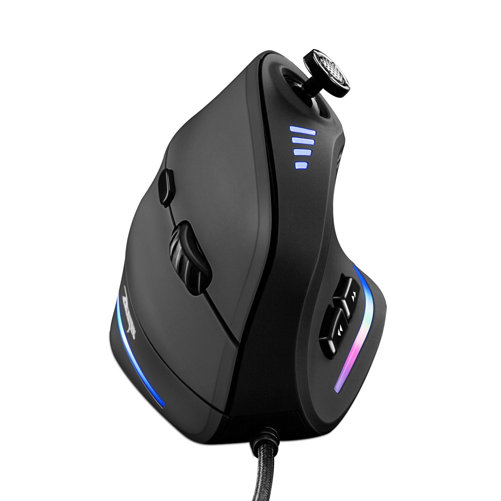 Vertical Gaming Mouse Wired RGB Ergonomic USB Optics Mouse Programmable Laser Mice 10000 DPI For Gamer Joysticks C18