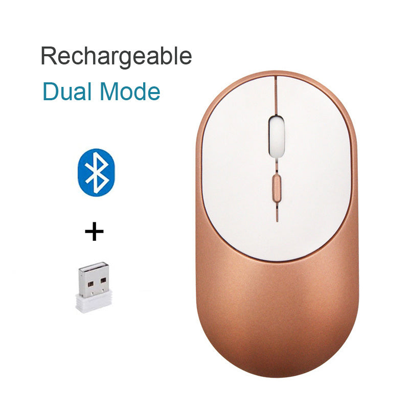 Bluetooth 5.1 2.4G Wireless Dual Mode Rechargeable Mouse Optical USB Gaming Computer Charing Mause New Arrival for Mac Ipad PC