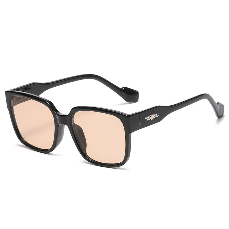 Women Sunglasses Fashion Square Sunglass Oversized Frame Sun Glasses Retro Men UV400 Gradients Shades for Couple Eyewear