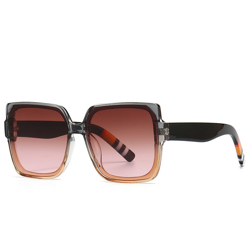 Retro Square Women Luxury Sunglasses Fashion Brand Designer Shades UV400 Men Large Frame Gradients Sun Glasses