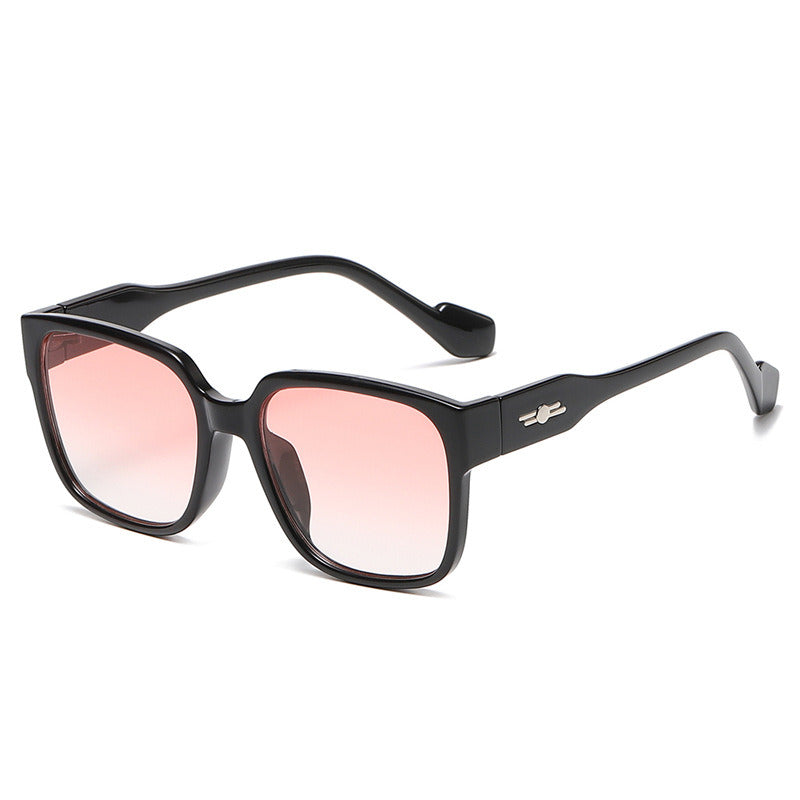 Women Sunglasses Fashion Square Sunglass Oversized Frame Sun Glasses Retro Men UV400 Gradients Shades for Couple Eyewear