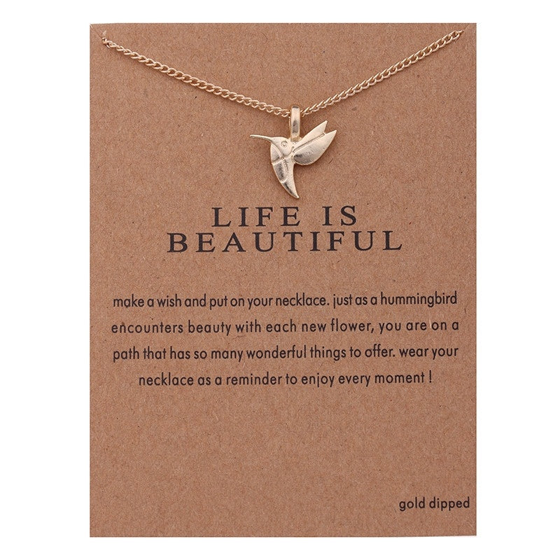 Fashion Jewelry Chain Bird alloy Necklace For Women Style 073