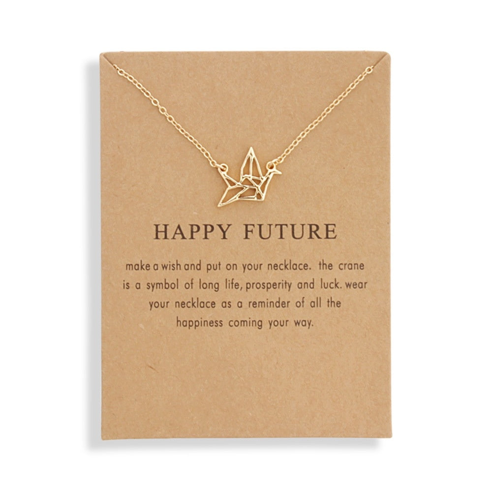 Fashion Jewelry Chain Thousand paper crane Necklace For Women Style 041