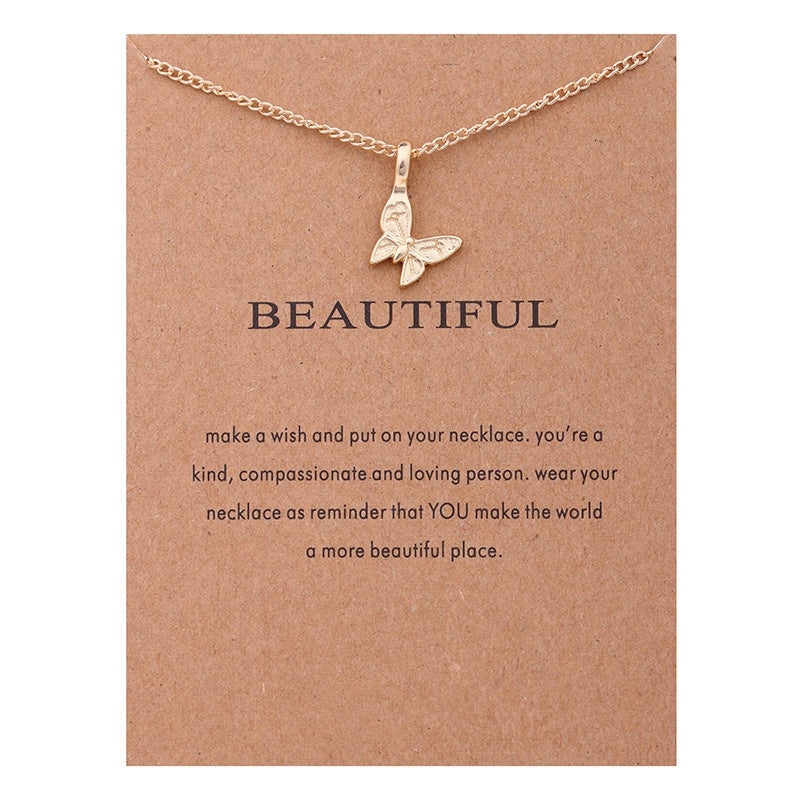 Fashion Jewelry Chain Golden family love double layer Necklace For Women Style74