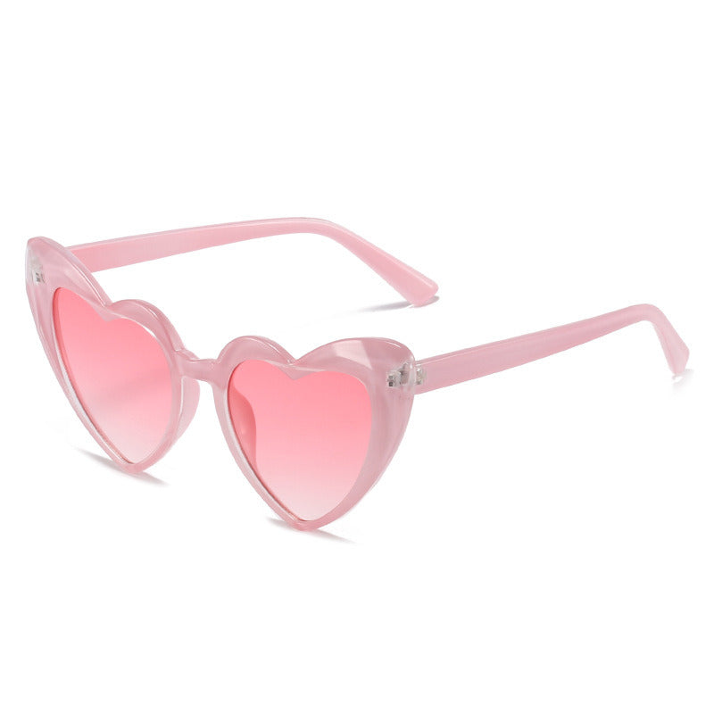 Women Sunglasses Fashion Heart Shape Sunglass Candy Color Sun Glasses Retro UV400 Gradients Blue Pink Shades Eyewear