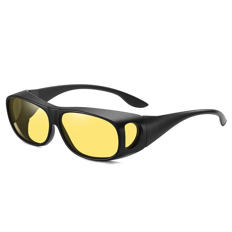 Women Sunglasses Fashion Drving Sunglass HD Night Vision Sun Glasses Retro UV400 Windproof Black Yellow Shades Eyewear