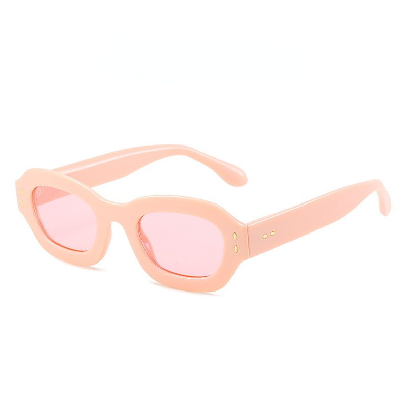 Polygonal Sunglasses Fashion Sun Glasses Retro Small Frame Women Sunglass Female Luxry Brand UV400 Shades Ocean Lens Eyewear