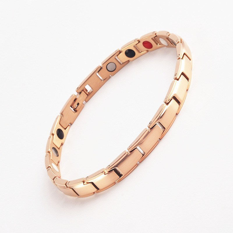 Fashion trend men's and women's magnet bracelet gold magnetite magnetic