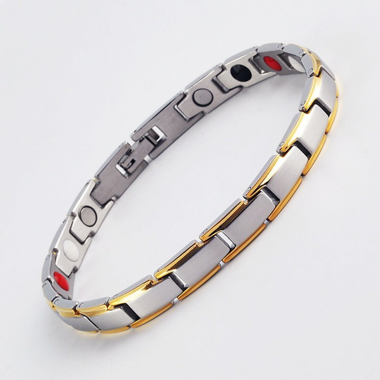 Fashion trend men's and women's magnet bracelet gold magnetite magnetic