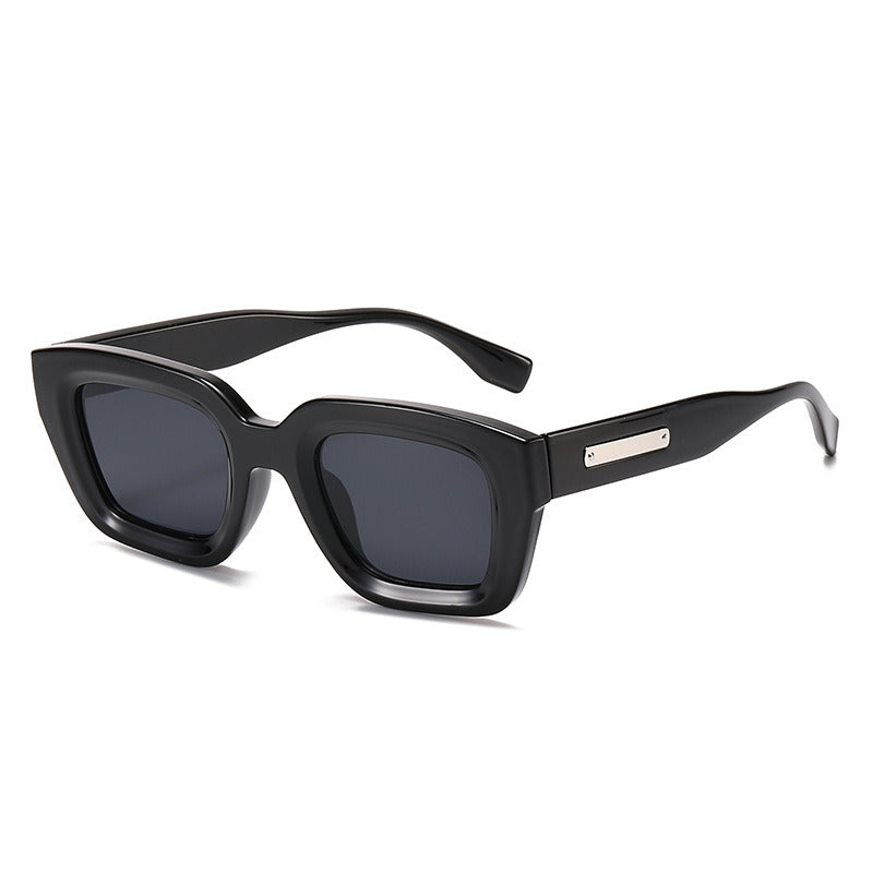 Women Sunglasses Fashion Square Sunglass Small Rectangle Sun Glasses Retro Men UV400 Gradients Gray Shades Clear Eyewear