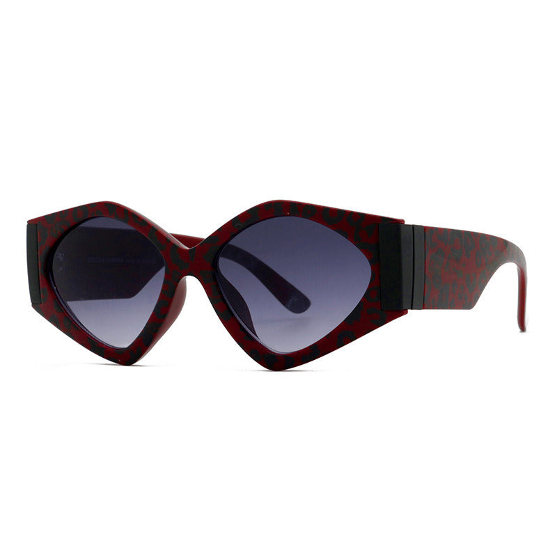 Women Sunglasses Fashion Polygonal Cat Eye Sunglass INS Style Sun Glasses Retro Female UV400 Gradients Shades Eyewear