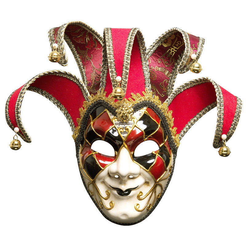 Full Face Masquerade Mask Costume Vintage Joker Mask