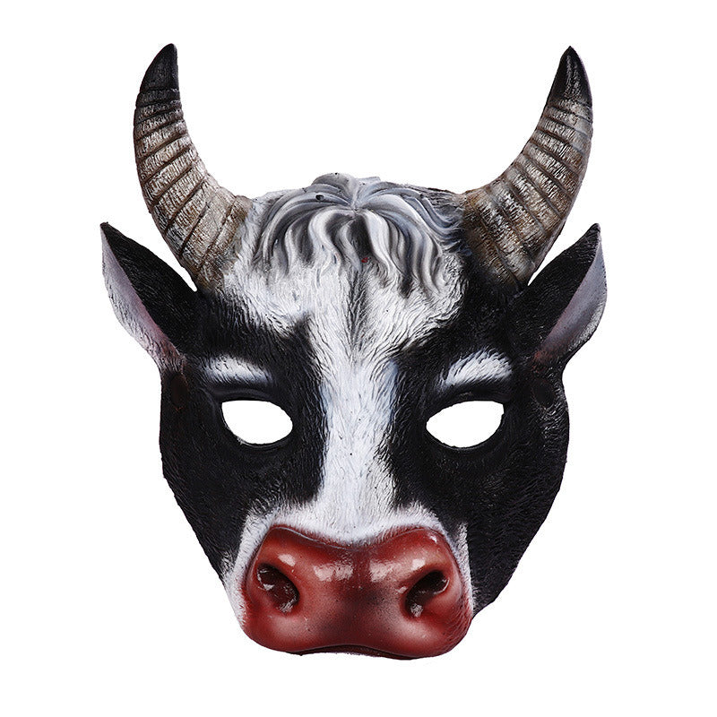 Halloween Cow Full Face Mask Realistic Look Mask