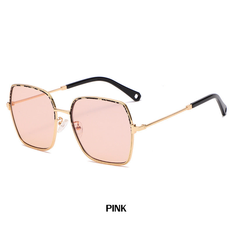 Fashion Square Sunglasses Women Mental Glasses Retro Sunglass Female Luxury Designer Eyewear UV400 Sun Glass Gradient Shades