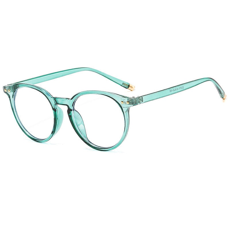 Fashion Round Blue Light Blocking Glasses Women Clear Lens Glasses Leopard Frame Optical Spectacle Goggles Female Eyeglass