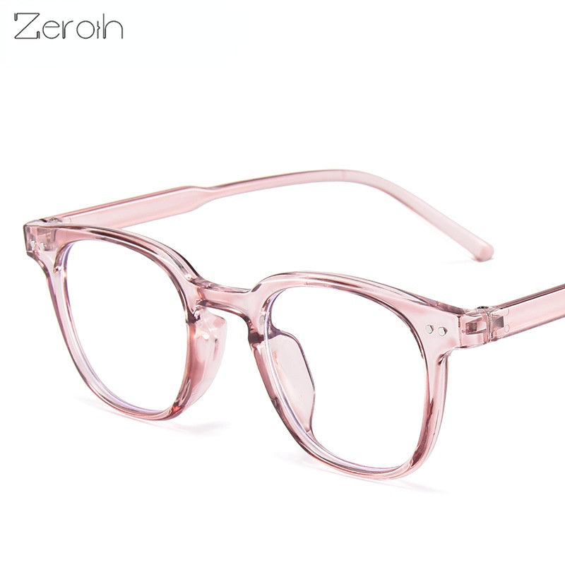 Fashion Square Glasses Frame Women Men Anti Blue Light Rivet Decoration Eyewear Optical Spectacle Goggles Eyeglass