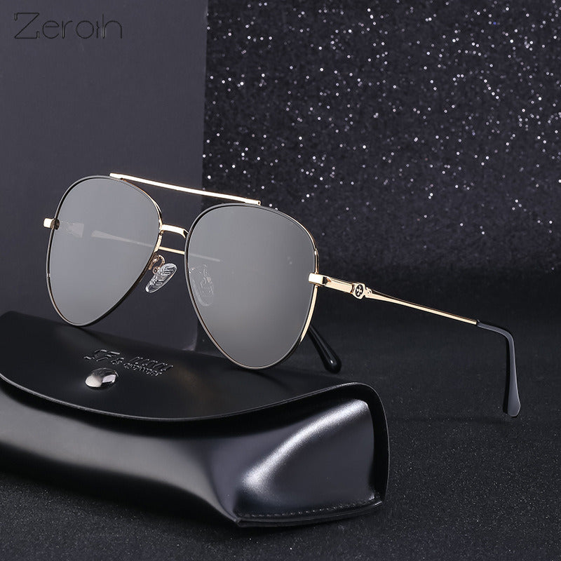 Fashion Polarized Pilot Sunglasses Men Glasses Retro Sunglass Luxury Designer Driving Eyewear UV400 Sun Glass Gradient Shades