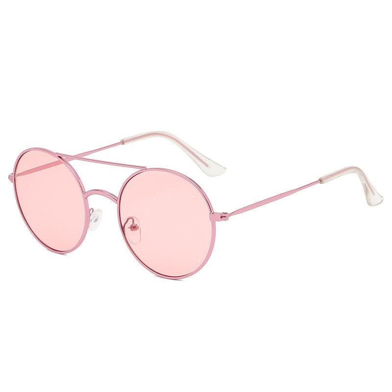 Fashion Round Sunglasses Women Double Bean Glasses Retro Mental Sunglass Men Luxury Designer Eyewear UV400 Sun Glass Shades