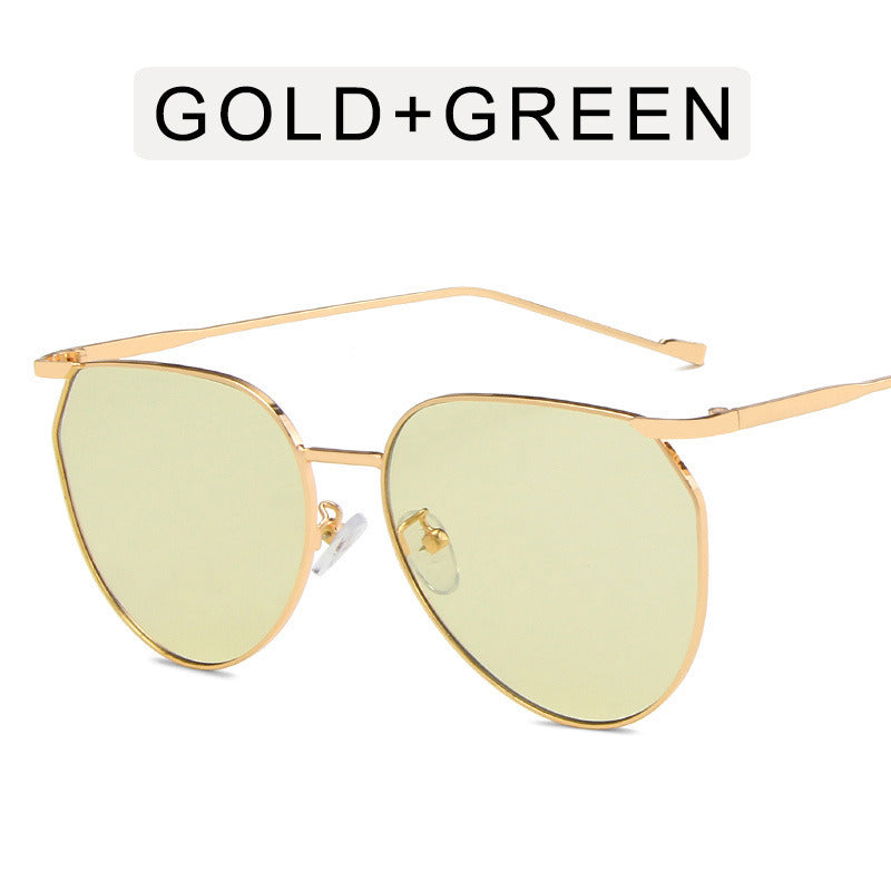 Fashion Pilot Sunglasses Women Mental Glasses Retro Sunglass Men Luxury Designer Eyewear UV400 Sun Glass Gradient Shades