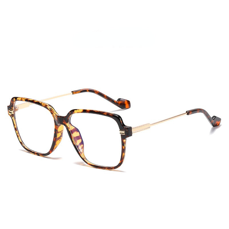 Fashion Square Blue Light Blocking Glasses Women Clear Lens Glasses Leopard Frame Optical Spectacle Goggles Female Eyeglass