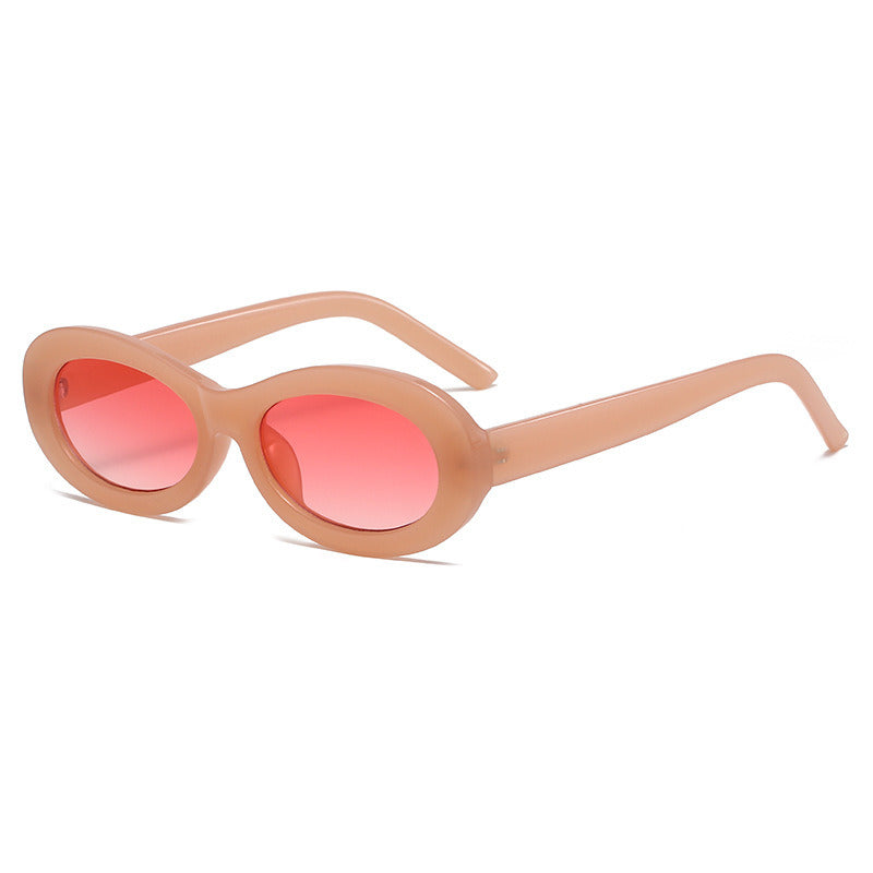 Fashion Oval Sunglasses Women Small Frame Glasses Retro Sunglass Men Hip Pop Eyewear UV400 Sun Glass Gradient driving Shades