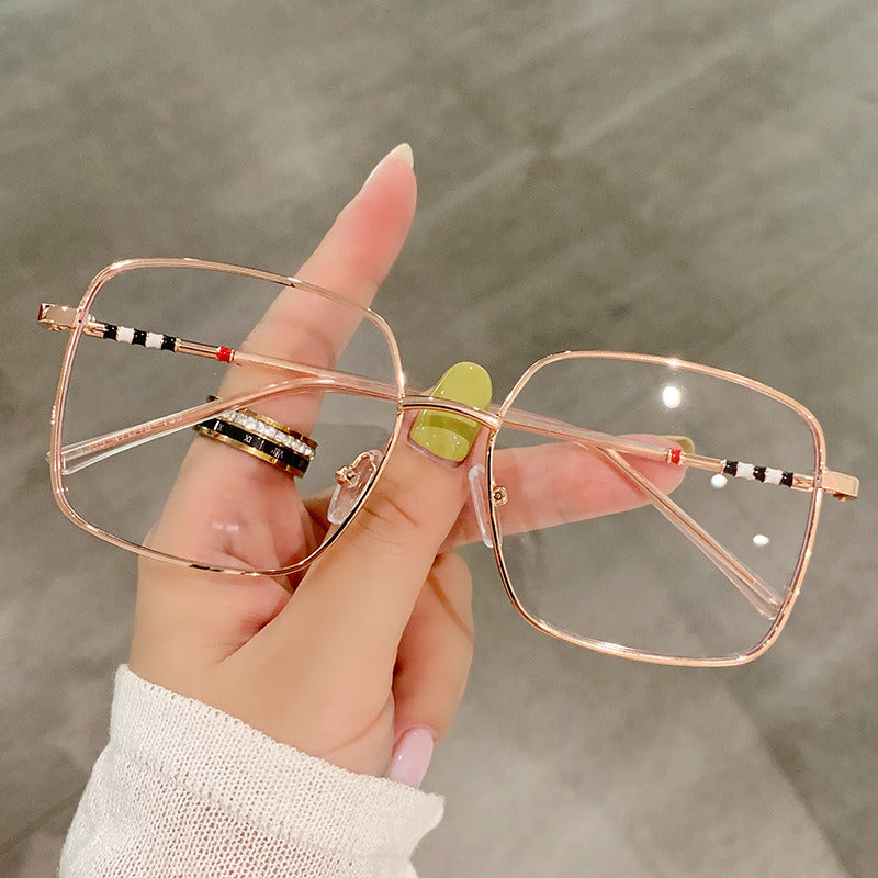 Fashion Square Women Optical Glasses Frame Retro Anti Blue Light Eyewear Men Gold Black Eyeglasses Frame