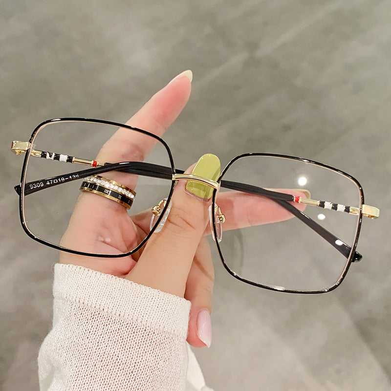 Fashion Square Women Optical Glasses Frame Retro Anti Blue Light Eyewear Men Gold Black Eyeglasses Frame