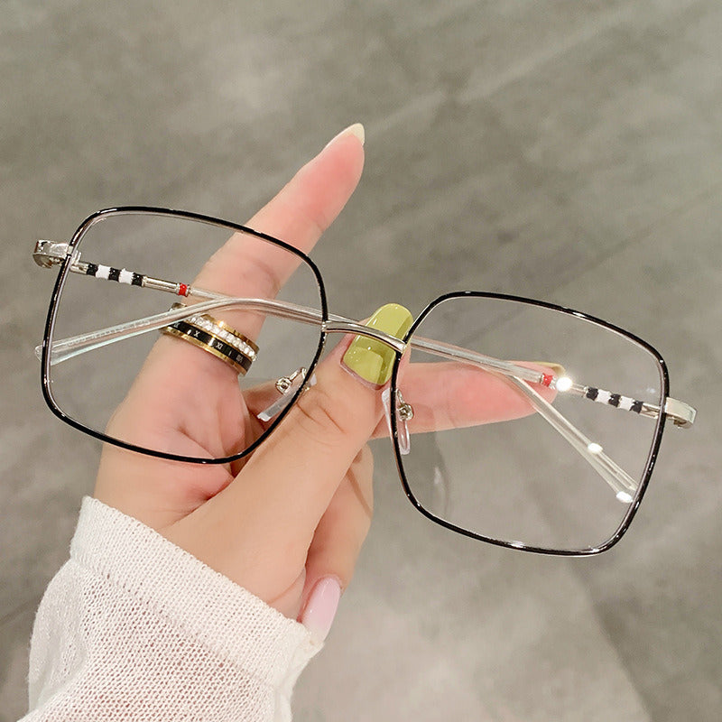 Fashion Square Women Optical Glasses Frame Retro Anti Blue Light Eyewear Men Gold Black Eyeglasses Frame