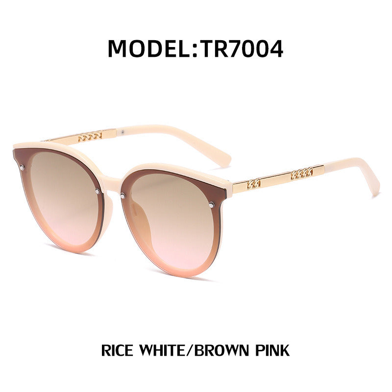 Fashion Round Sunglasses Women Rivets Glasses Retro Sunglass Female Outdoor Luxury Eyewear UV400 Sun Glass Gradient Shades