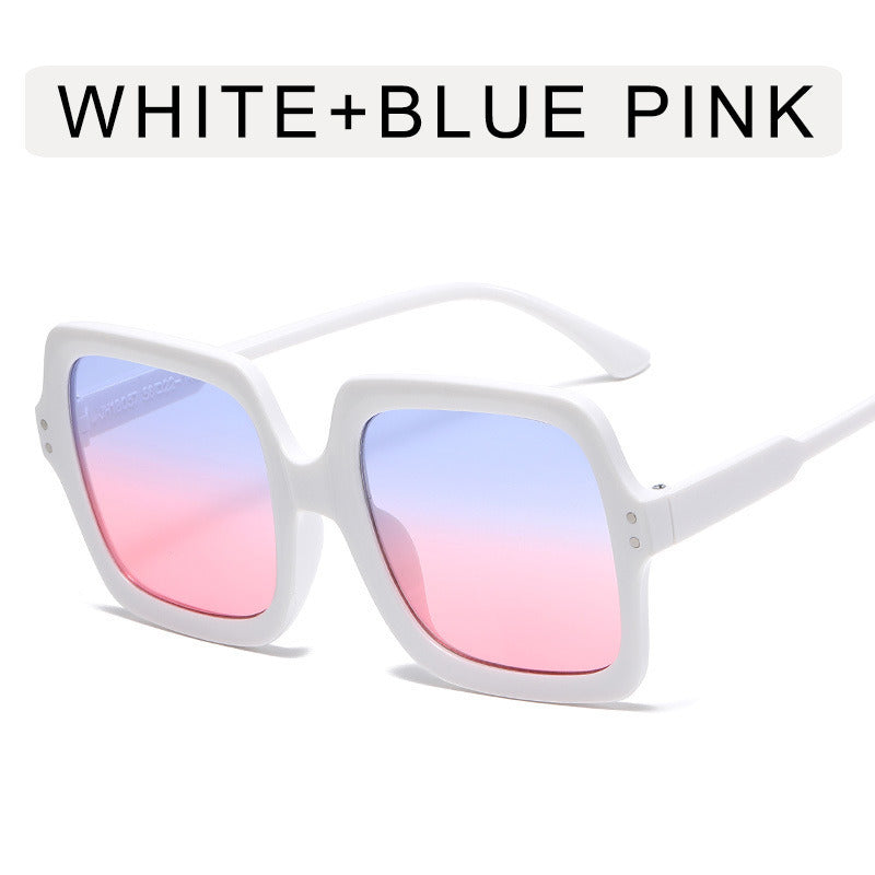 Fashion Square Sunglasses Women Oversized Glasses Retro Rivets Sunglass Luxury Designer Eyewear UV400 Sun Glass Gradient Shades