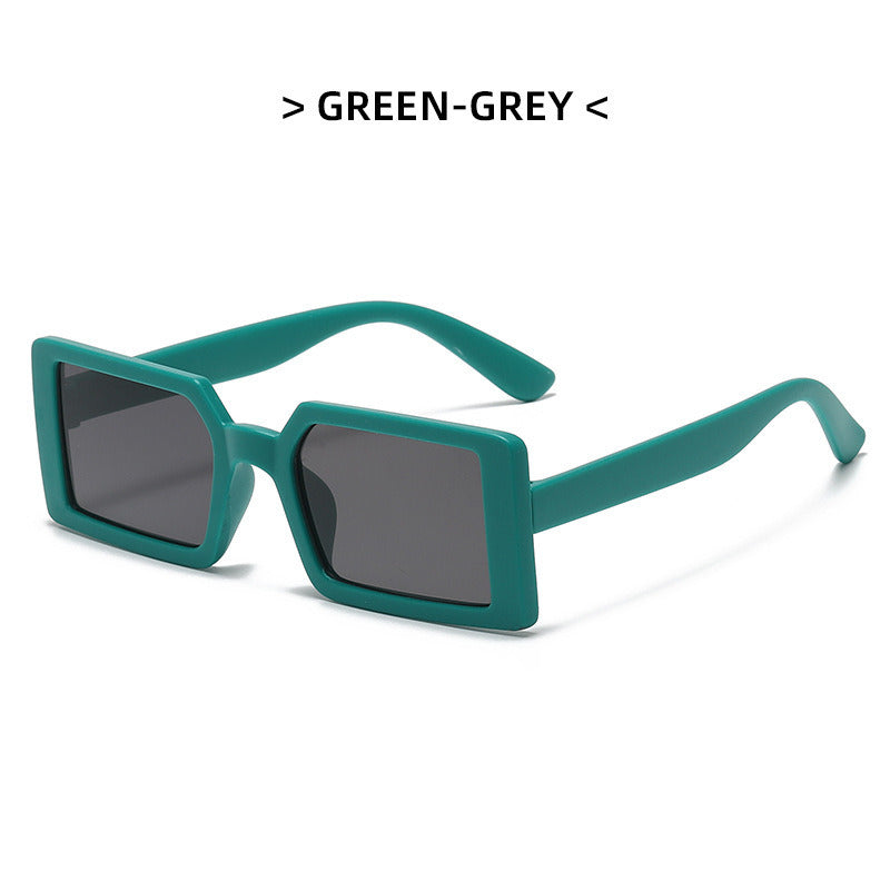 New style children's boys and girls fashion simple shape sunglasses Korean version personality colorful frame hip-hop sunglasses