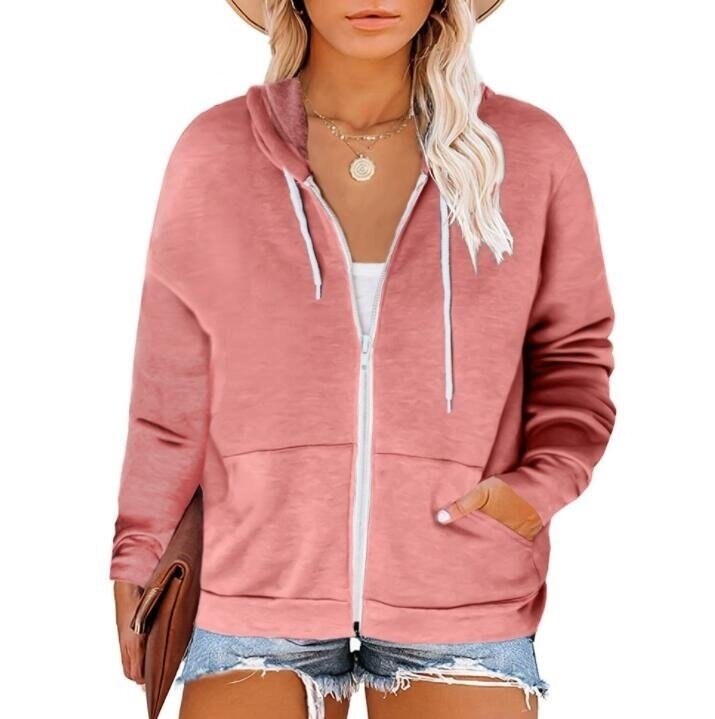 Full-Zip Hoodie Sweatshirt Plus Size 5XL