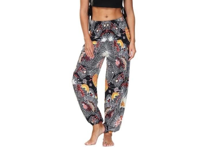 Printed Loose-fit Bloomers Pant