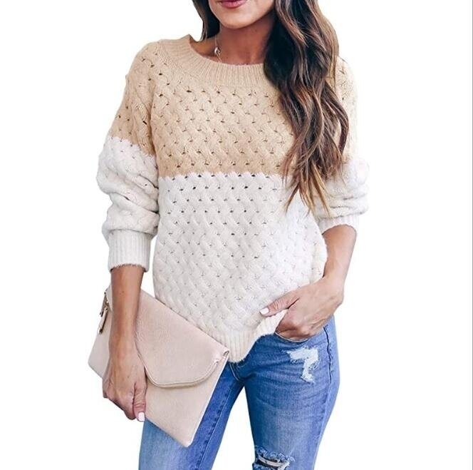 Loose Round Neck Pullover Sweater