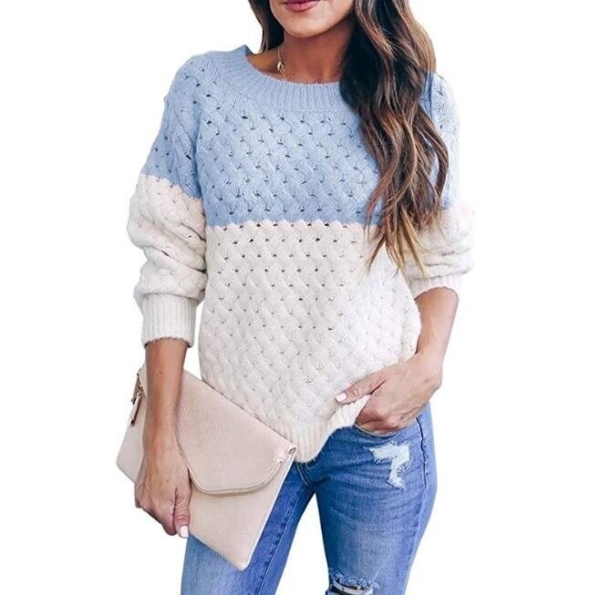 Loose Round Neck Pullover Sweater