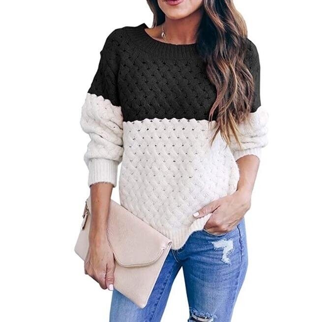 Loose Round Neck Pullover Sweater