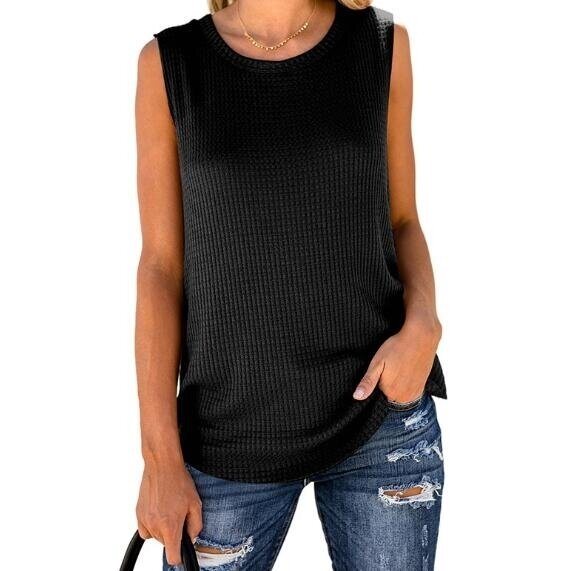 Knitted Sleeveless T-shirt