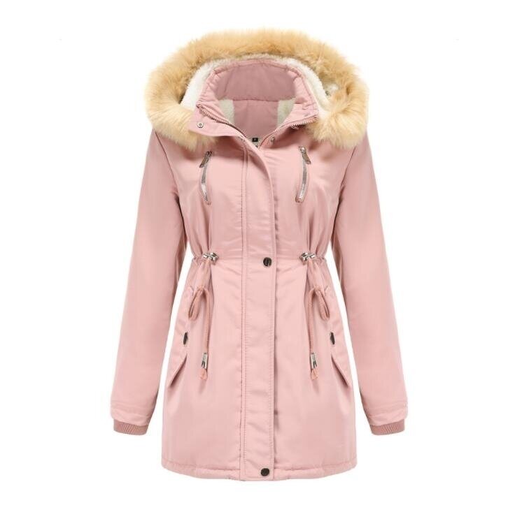 Loose Zipper Jacket Fleece Hooded Outwear Coat