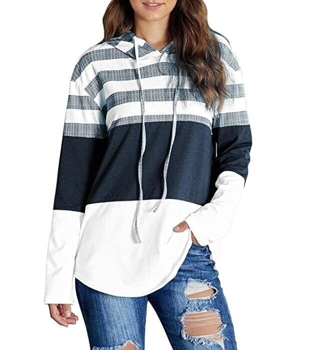 Color Block Pullover Hoodies Sweatshirts