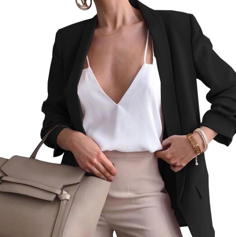 Lapel Slim Button Slim Work Office Blazer