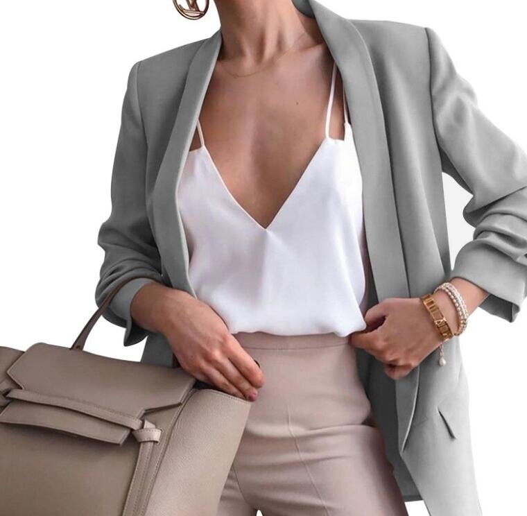 Lapel Slim Button Slim Work Office Blazer