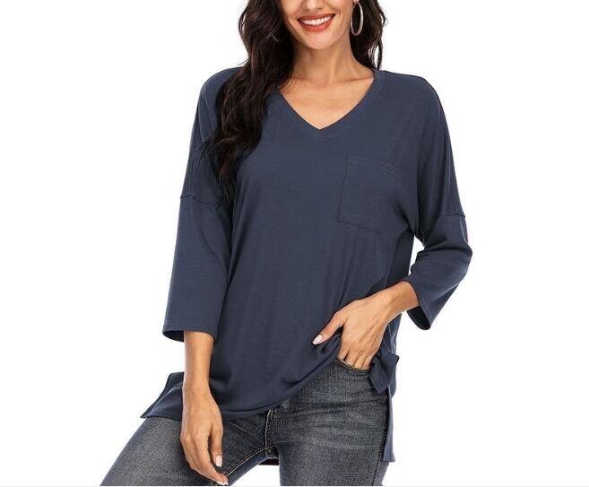 Daily Long-Sleeve Split Shirts & Blouses