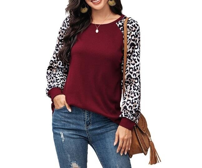 Leopard Print long-sleeved Tunics