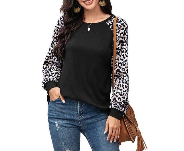 Leopard Print long-sleeved Tunics