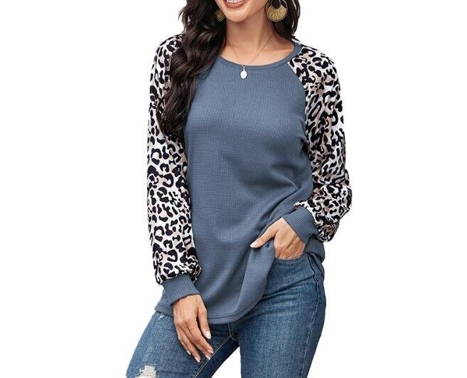 Leopard Print long-sleeved Tunics