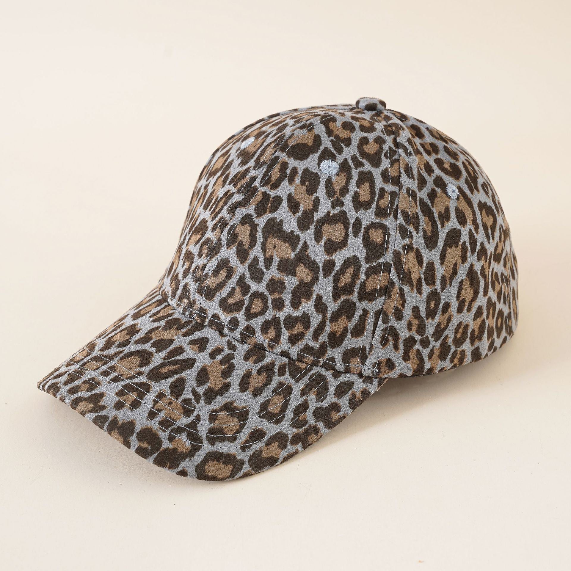 New baseball cap ladies casual neutral European and American leopard print peaked cap summer sports sunscreen sun hat