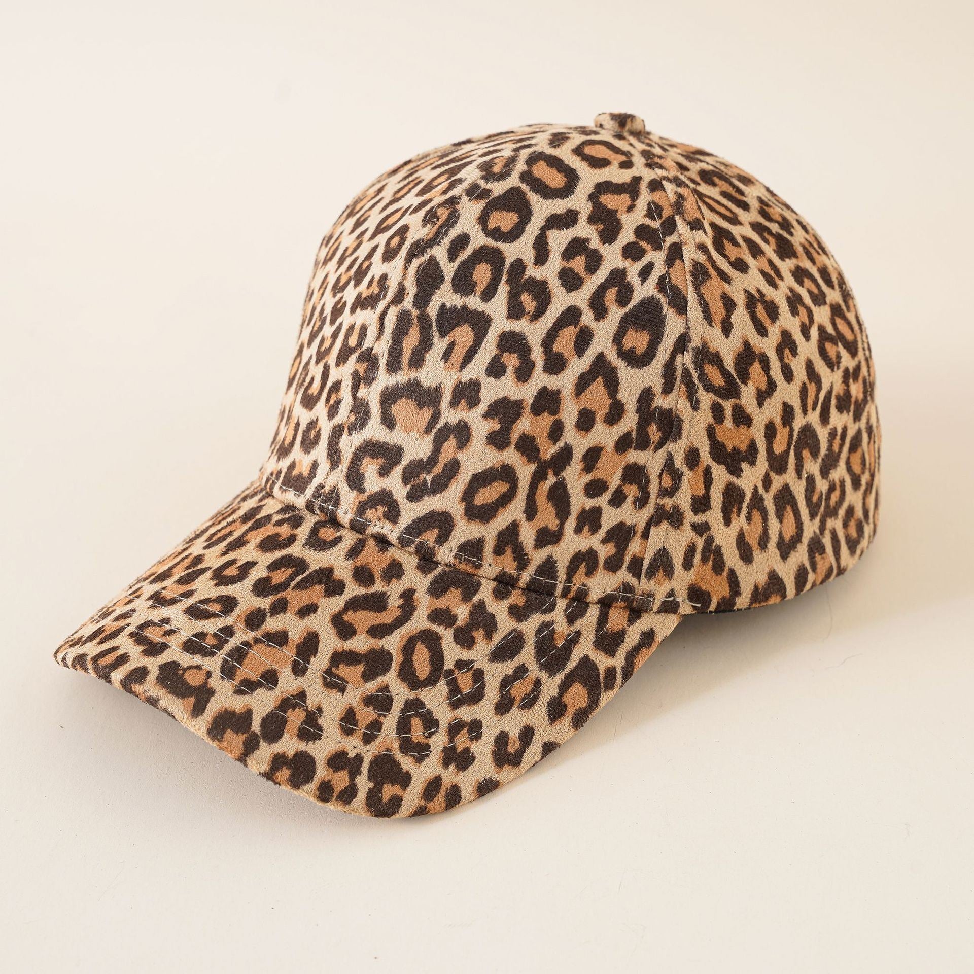 New baseball cap ladies casual neutral European and American leopard print peaked cap summer sports sunscreen sun hat