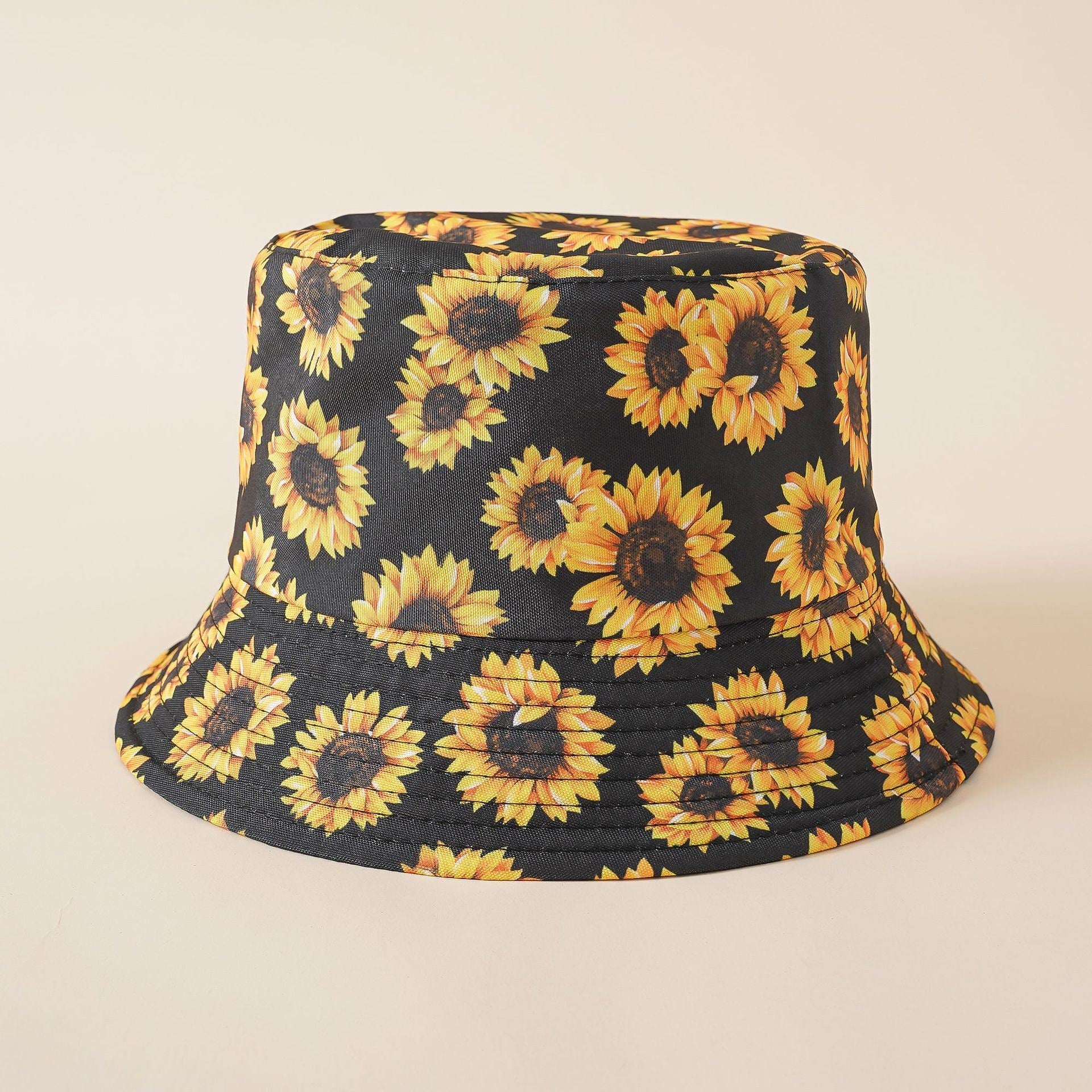 Double-sided fisherman hat women's summer sunshade sun hat Korean version of the tide men's literary sunflower sunscreen hat