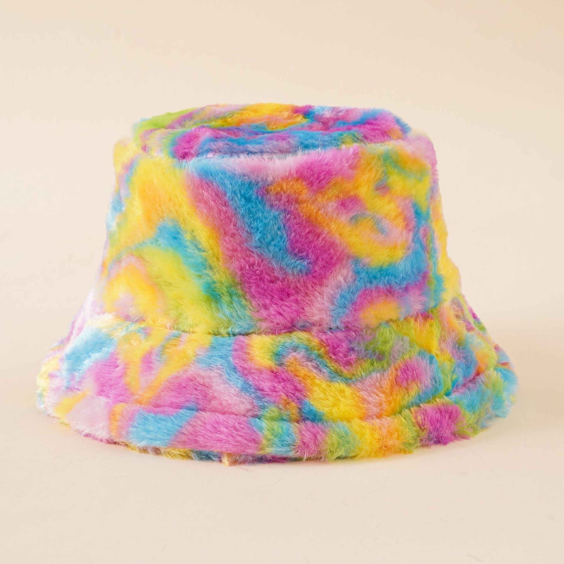 European and American color tie-dye fisherman hat trendy men's and women's autumn and winter Korean version ink painting fashion trendy hat