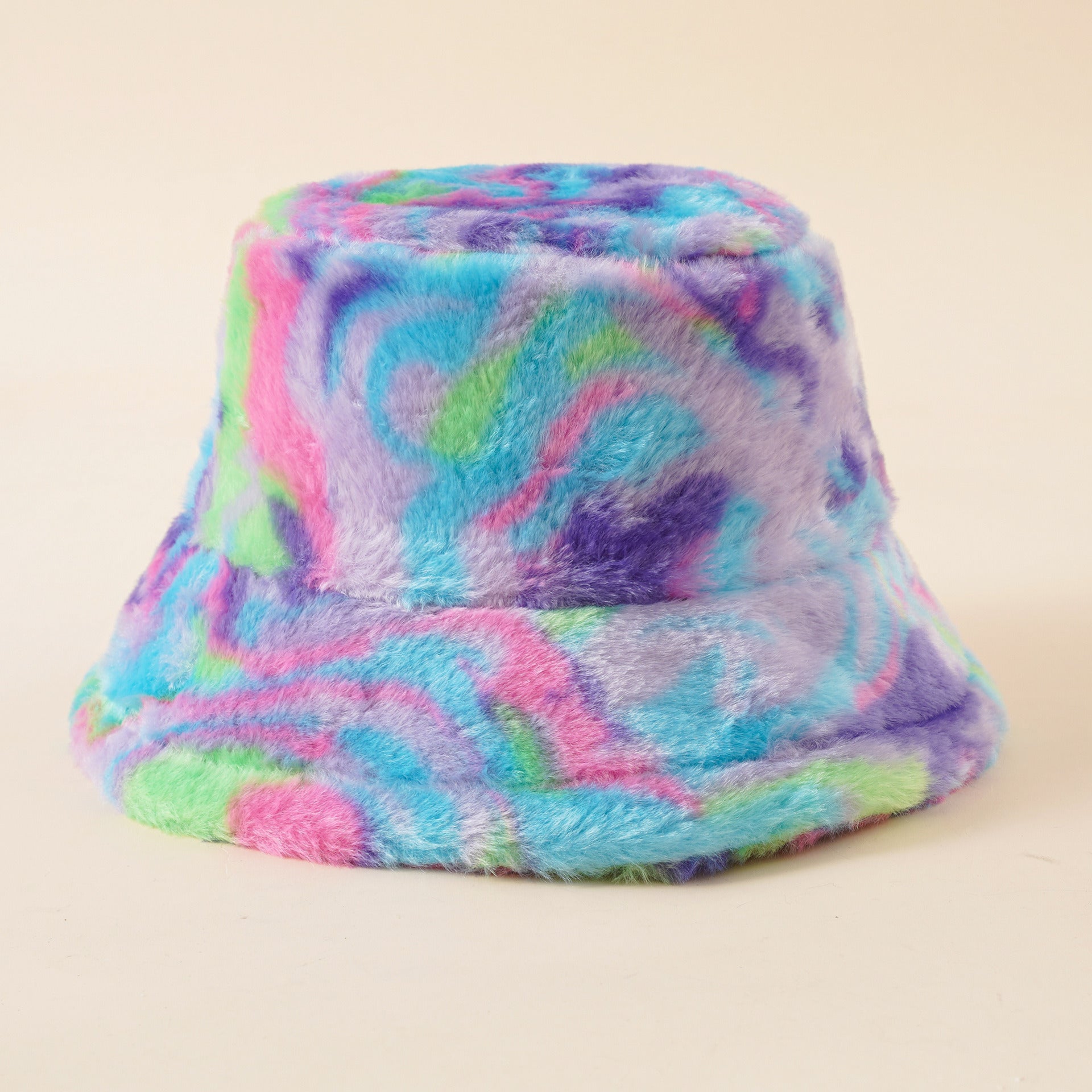 European and American color tie-dye fisherman hat trendy men's and women's autumn and winter Korean version ink painting fashion trendy hat